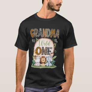 T-shirt Grand-Mère Du Sauvage Un Premier Anniversaire Safa