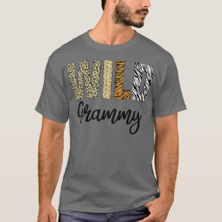 T-shirt Grand-mère du Wild One Zoo Anniversaire Safari Jun