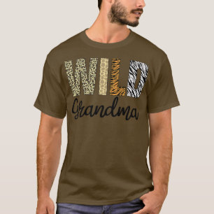 T-shirt Grand-mère du Wild One Zoo Anniversaire Safari Jun