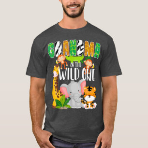 T-shirt Grand-mère du Wild One Zoo Thème Anniversaire