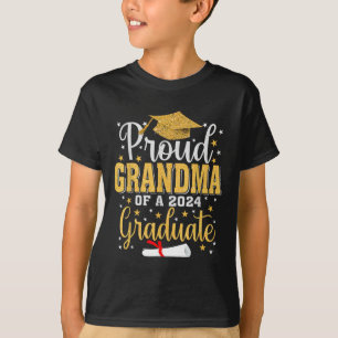 T-shirt Grand-Mère D'Un Diplômé De 2024 Pour Diplôme Famil