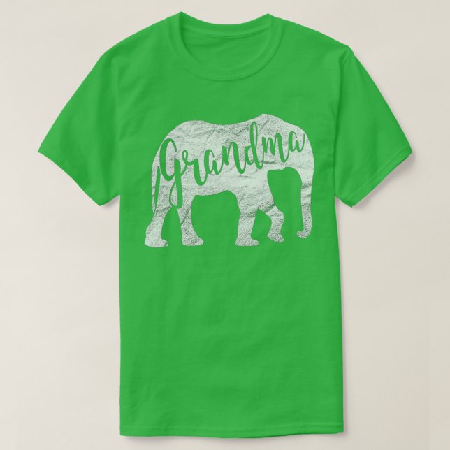 T-shirt Grand-mère Elephant Funny Mothers Day Idées cadeau (Design devant)