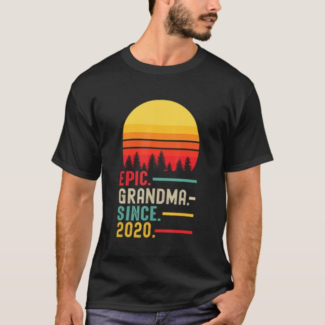 T-shirt Grand-mère épopée depuis 2020, Bonne Fête des mère (Devant)