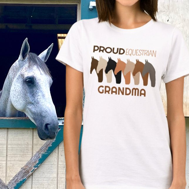 T-shirt Grand-mère équestre fière (Créateur téléchargé)