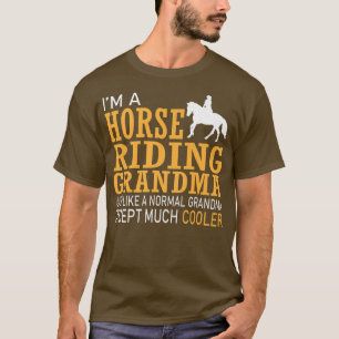 T-shirt Grand-mère équitation Grand-mère 