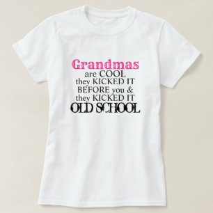 T-shirt Grand-mère est cool vieille école drôle mignonne c