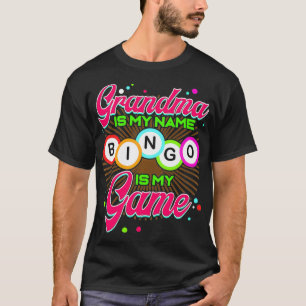 T-shirt Grand-mère est mon nom Bingo est mon jeu Lucky Gam