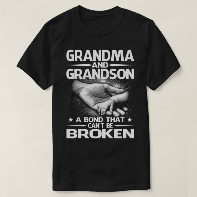 T-shirt Grand-mère et grand-fils une obligation qui ne peu (Design devant)