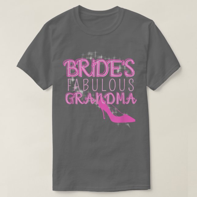T-shirt Grand-mère fabuleuse d'une mariée Mariage de famil (Design devant)