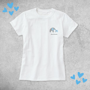 T-shirt Grand-mère fière des mots PERSONNALISABLES de