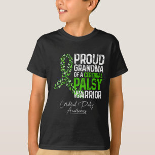 T-shirt Grand-Mère Fière D'Un Cérébral Palsy Warrier Cp Aw