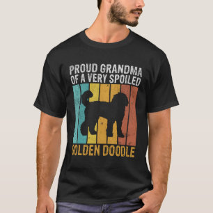 T-shirt Grand-Mère Fière D'Un Grand Gran De Doodle Doré Tr