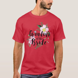 T-shirt Grand-mère florale de la fête de mariée
