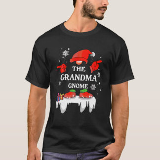 T-shirt Grand-mère Gnome Buffalo Plaid Matching Famille Ch
