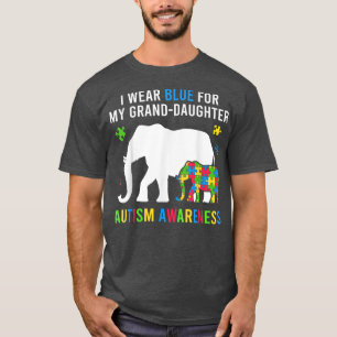 T-shirt Grand-Mère Grand-Père Elephant Tee, Porte Du Bleu 