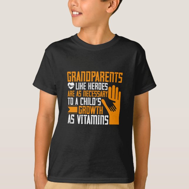 T-shirt Grand-mère - Grands-parents comme héros (Devant)