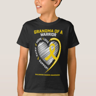 T-shirt Grand-mère Grandson Petite-fille Cancer de l'enfan