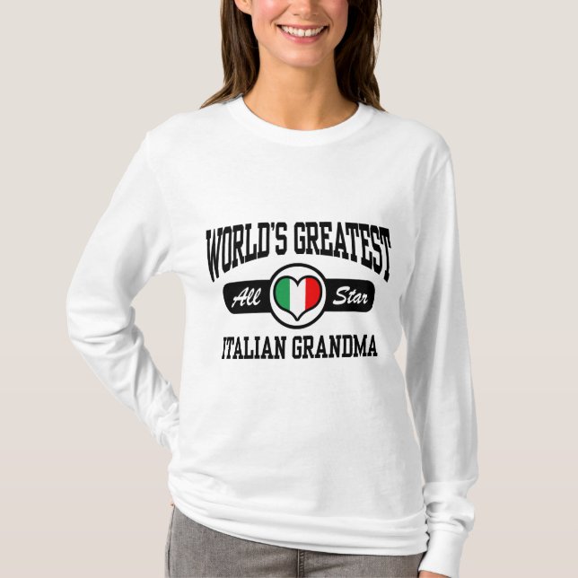 T-shirt Grand-mère italienne (Devant)