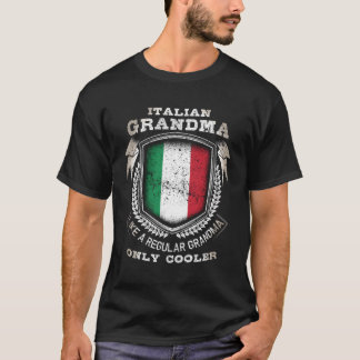 T-shirt Grand-Mère Italienne Comme Un Grand-Mère Ordinaire