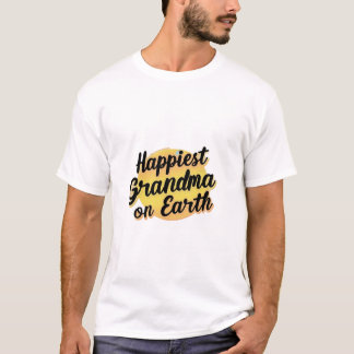 T-shirt grand-mère la plus heureuse sur terre