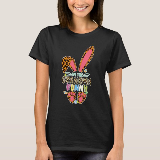 T-shirt Grand-mère Lapin Lapin Famille de Pâques Correspon (Devant)