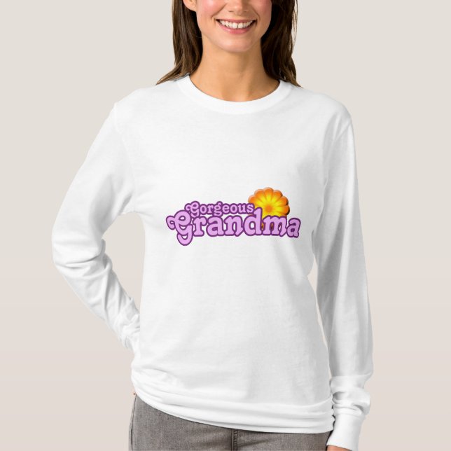 T-shirt Grand-mère magnifique (Devant)