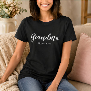 T-shirt grand-mère Maman moderne Enfants Noms grand-mère