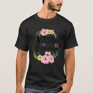 T-shirt Grand-mère mignonne au coeur floral Da Mère