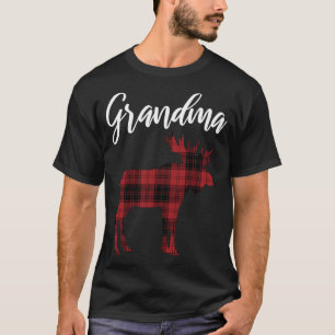 T-shirt Grand-mère Moose XMas Correspondant famille Noël P