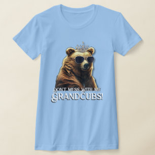 T-shirt Grand-mère ours "Ne manquez pas mes petits-enfants