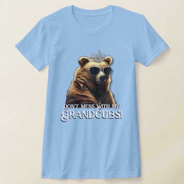 T-shirt Grand-mère ours "Ne manquez pas mes petits-enfants (Poser)