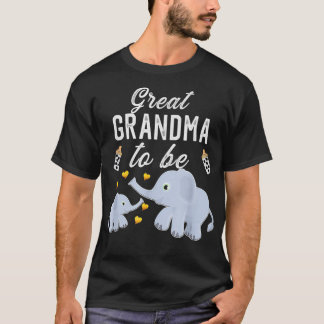 T-shirt Grand-mère pour être Baby shower éléphant grand mo