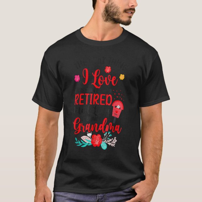 T-shirt Grand-mère Retraitée Postal Worker Retraite Mail L (Devant)