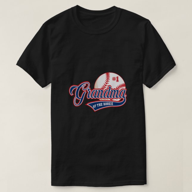 T-shirt Grand-mère Rookie of Year 1st Birthday Baseball Th (Design devant)