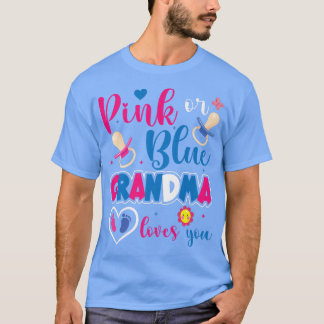 T-shirt Grand-mère rose ou bleu aime l'apparence révélatri