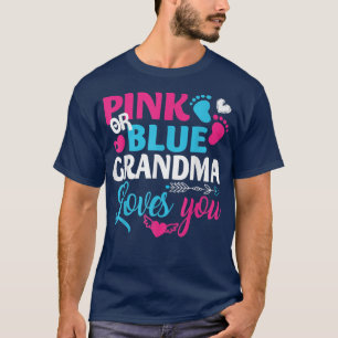 T-shirt Grand-Mère Rose Ou Bleu Vous Aime, Révélation De S