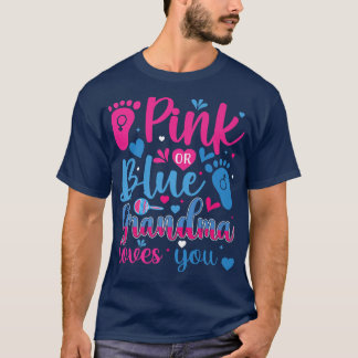 T-shirt Grand-mère rose ou bleu vous aimeApparence de révé