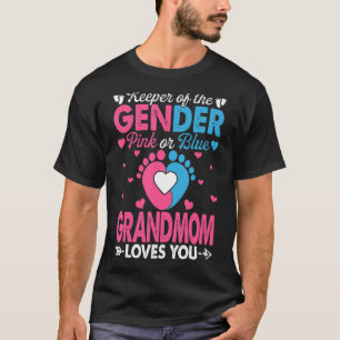 T-shirt Grand-Mère Rose Ou Bleue Vous Aime Genre Révéler M