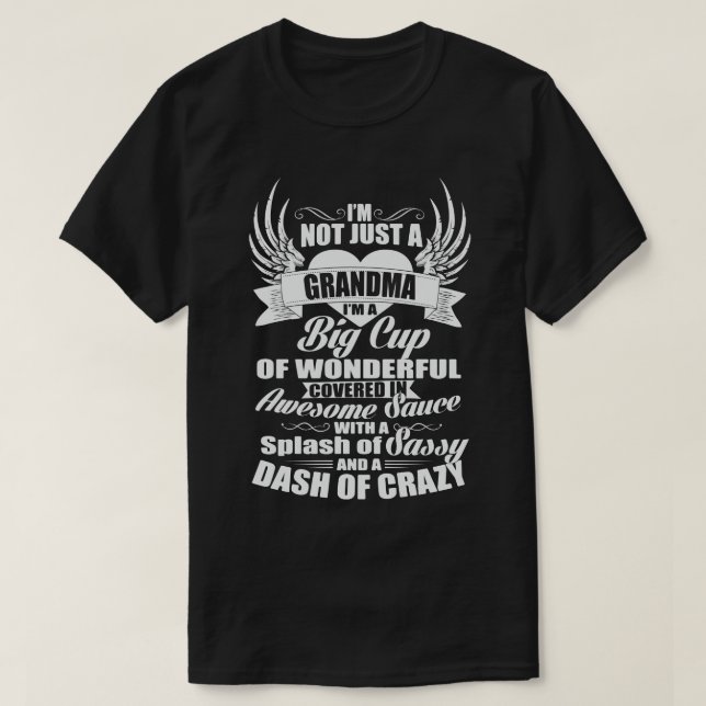 T-shirt Grand-mère Sassy et Merveilleuse (Design devant)