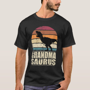 T-shirt Grand-mère Saurus T Rex Dinosaure Grandmasaurus Fa