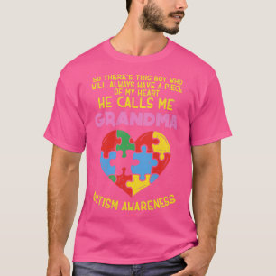 T-shirt Grand-mère Sensibilisation sur l'autisme Austistic