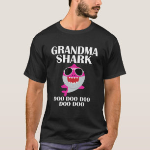 T-shirt Grand-mère Shark Doo Mothers Day Grand-mère Christ