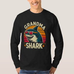 T-shirt Grand-mère Shark Funny Shark Matching Famille pour