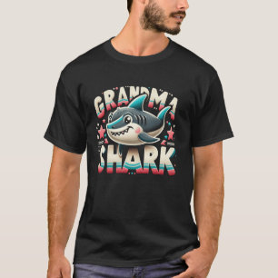 T-shirt Grand-mère Shark Funny Shark Matching Famille pour