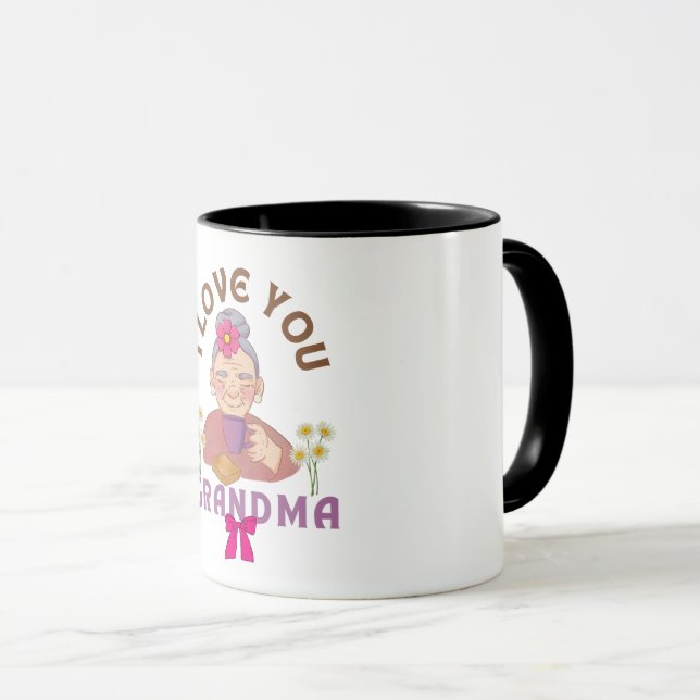 T-SHIRT GRAND-MÈRE TASSES À CAFE FÊTE DES MÈRES 20 (Devant droit)