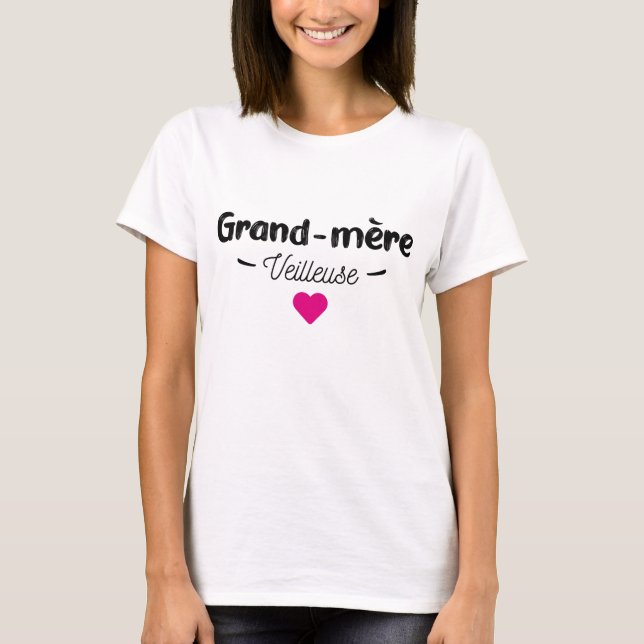 T-shirt Grand mère veilleuse (Devant)