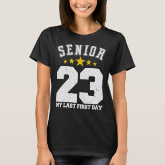 T-shirt Grand nombre 23 Senior 2023 Graduation Mon Dernier