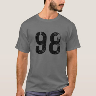 T-shirt Grand Nombre 98 Pour Anniversaire Quatre-Vingt-Dix