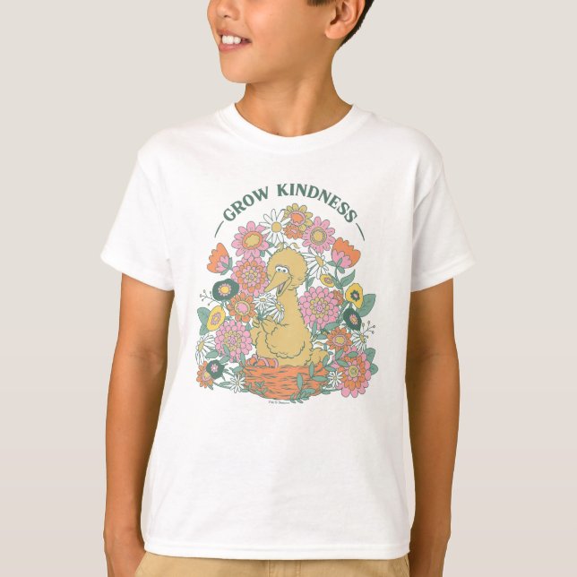 T-shirt Grand Oiseau | Florale graphique de bonté (Devant)