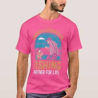 T-shirt Grand-pa Grand-Son Partenaire De Pêche Pour La Vie